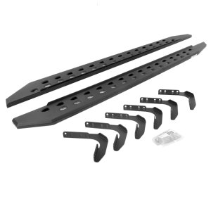 Ford F-250 Super Cab Running Boards - Go Rhino - RB20 Slim - Textured Black - `99-`16